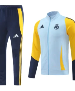 24-25 Real Madrid Light Blue Jacket Tracksuit