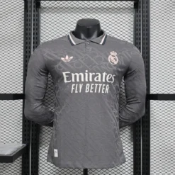 24-25 Real Madrid Third Player Long Sleeve Jersey