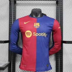 24-25 Barcelona Home Long Sleeve Player Version Jersey