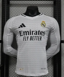 24-25 Real Madrid Home Long Sleeve Player Jersey
