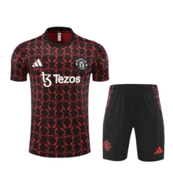 24-25 Manchester United Red Short Sleeve Training Suit