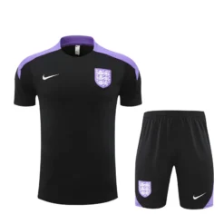 2024 England Black Short Sleeve Training Suit