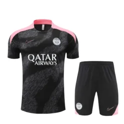 24-25 PSG Black and Pink Short Sleeve Training Suit