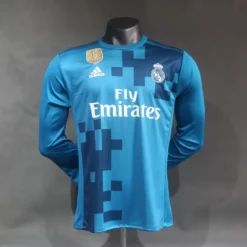 17-18 Real Madrid Third Player Long Sleeve Retro Jersey – Fanretro