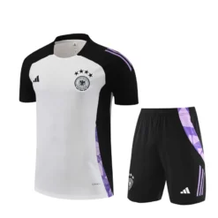 2024 Germany White Short Sleeve Training Suit