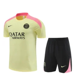24-25 PSG Yellow Short Sleeve Training Suit