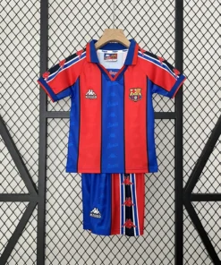 Retro 95-97 Barcelona Home Kids Kit