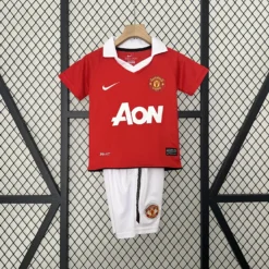 Retro 10-11 Manchester United Home Kids Kit