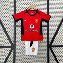 Retro 02-04 Manchester United Home Kids Kit