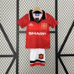 Retro 94-96 Manchester United Home Kids Kit