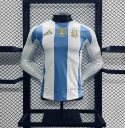 2024 Argentina Home Player Long Sleeve Jersey