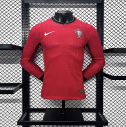 2024 Portugal Home Long Sleee Player Jersey
