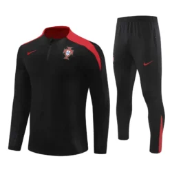 2024 Portugal Black Player Version Training Suit