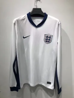 2024 England Home Long Sleeve Fans Jersey