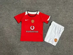 Retro 04-06 Manchester United Home Kids Kit