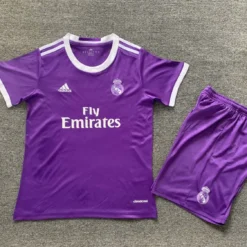 Retro 16-17 Real Madrid Away Kids Kit