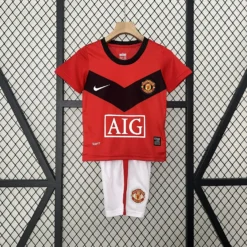 Retro 09-10 Manchester United Home Kids Kit