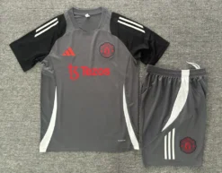 24-25 Manchester United Grey Short Sleeve Training Suit