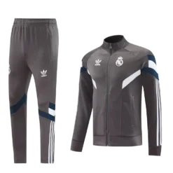 24-25 Real Madrid Grey Jacket Tracksuit