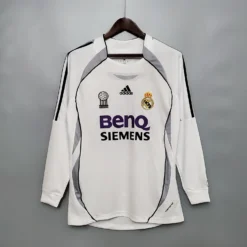 06-07 Real Madrid Home Long Sleeve Retro Jersey – Fanretro