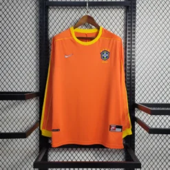 1998 Brazil Goal Keeper Long Sleeve Retro Jersey – Fanretro