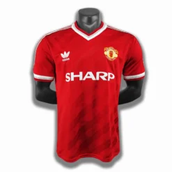 1986-88 Manchester United Home Retro Jersey – Fanretro