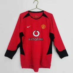 2002-04 Manchester United Home Long Sleeve Retro Jersey – Fanretro