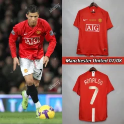 07-08 Manchester United Home Retro Jersey with 7#RONALDO – Fanretro
