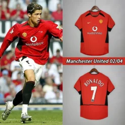 02-04 Manchester United Home Retro Jersey with 7#RONALDO – Fanretro