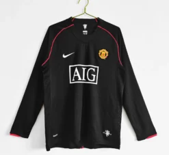 07-08 Manchester United Away Retro Long Sleeve Jersey – Fanretro
