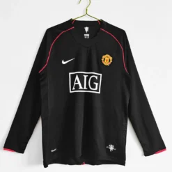 07-08 Manchester United Away Retro Long Sleeve Jersey – Fanretro
