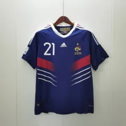 2010 France Home Retro Jersey With 21#ANELKA – Fanretro