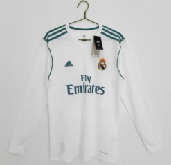 17-18 Real Madrid Home Long Sleeve Retro Jersey – Fanretro