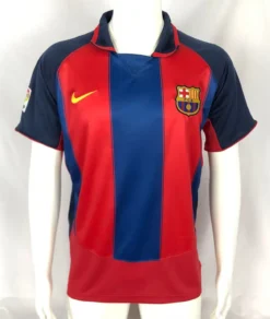 03-04 Barcelona Home Retro Jersey – Fanretro