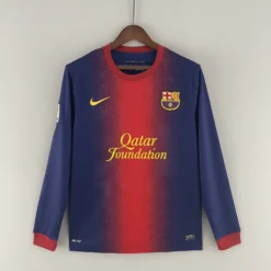 12-13 Barcelona Home Long Sleeve Retro Jersey – Fanretro