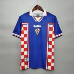 1998 Croatia Away Blue Retro Jersey – Fanretro