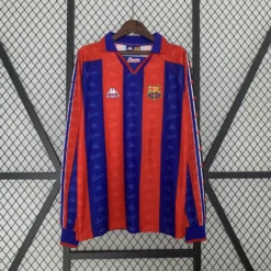 1996-97 Barcelona Home Long Sleeve Retro Jersey – Fanretro