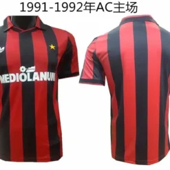 91-92 AC Milan Home Retro Jersey – Fanretro
