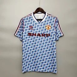 90-92 Manchester United Blue Retro Jersey – Fanretro