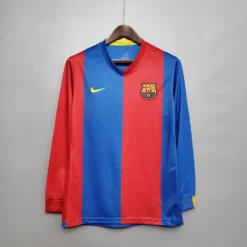 06-07 Barcelona Home Long Sleeve Retro Jersey – Fanretro