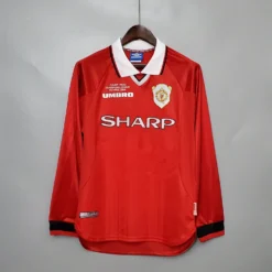 1999-2000 Manchester United Home Long Sleeve Retro Jersey – Fanretro