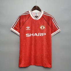 90-92 Manchester United Home Red Retro Jersey – Fanretro