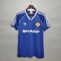 88-90 Manchester United Third Blue Retro Jersey – Fanretro