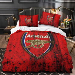 Arsenal Football Club Bedding Sets Duvet Cover, Flatsheet, Pillowcase For Dad, Mom