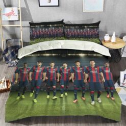 Fc Barcelona Football Club Team Bedding Set Duvet Cover, Flatsheet, Pillowcase