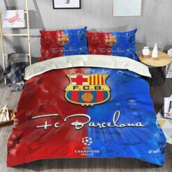 Fcb Fc Barcelona Bedding Set Gift For Valentine's Day