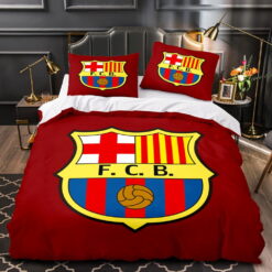 Fc Barcelona Bedding Sets, Gift For Halloween, Thanksgiving, Christmas