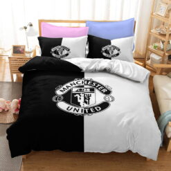 Man UTD FC Bedding Sets Gift For Birthday, Halloween, Christmas, Thanksgiving