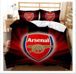 Arsenal FC Bedding Sets Gift For Halloween, Thanksgiving, Christmas