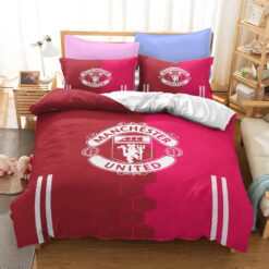 Man UTD FC Bedding Sets, Gift For Halloween, Thanksgiving, Christmas